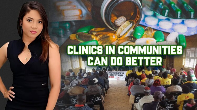 Community Members Are Sick And Standing in The Rain Waiting For Clinics To Open.